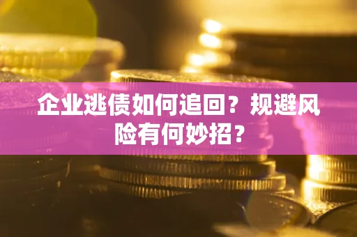 北京企业逃债如何追回？规避风险有何妙招？