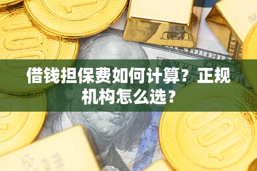 北京借钱担保费如何计算？正规机构怎么选？