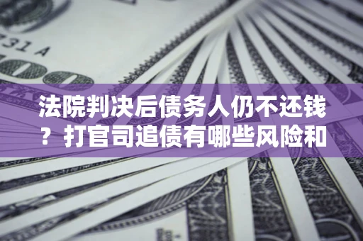 北京法院判决后债务人仍不还钱？打官司追债有哪些风险和技巧？