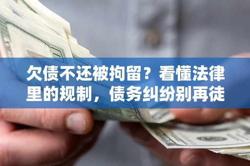 北京欠债不还被拘留？看懂法律里的规制，债务纠纷别再徒劳奔波